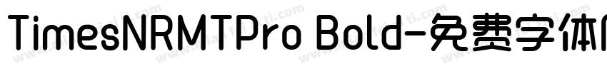 TimesNRMTPro Bold字体转换
